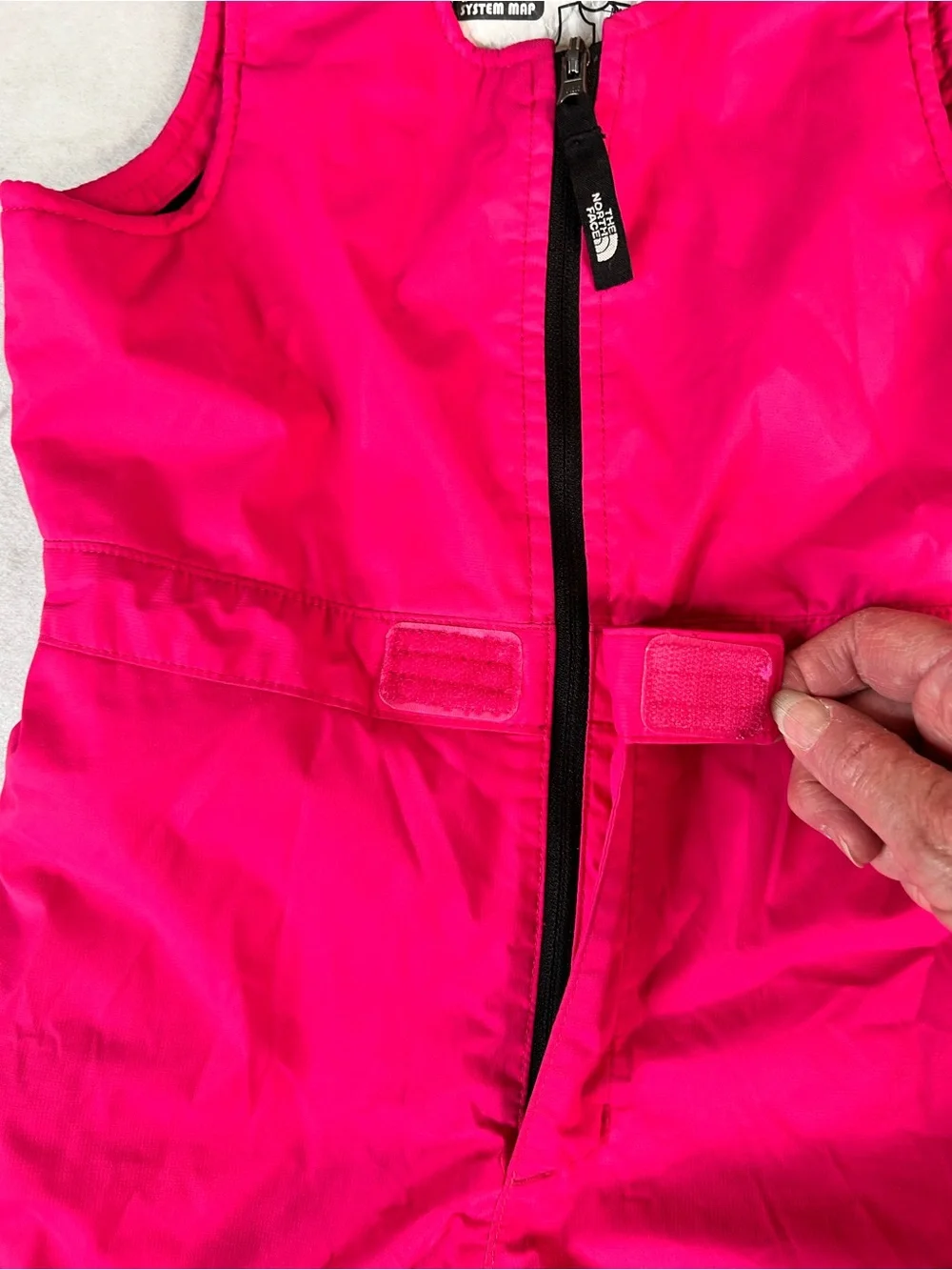 The North Face Kids Snow Bib Overalls Size 3T Pink DryVent Insulated Winter - Picture 7 of 16